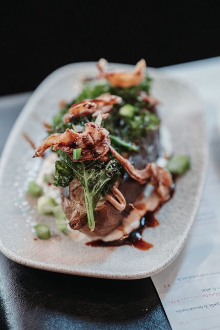 Tapa de berenjena glaseada con miso