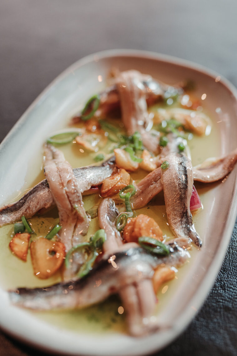 Boquerones sardine tapas at El Pirata Mayfair - boquerones in our Bar Restaurant