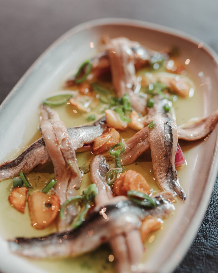 Boquerones sardine tapas at El Pirata Mayfair - boquerones in our Bar Restaurant