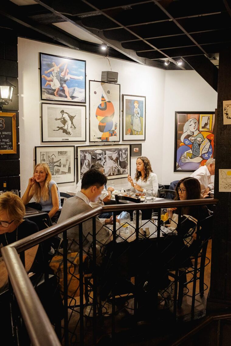 Bar at El Pirata of Mayfair Spanish tapas restaurant