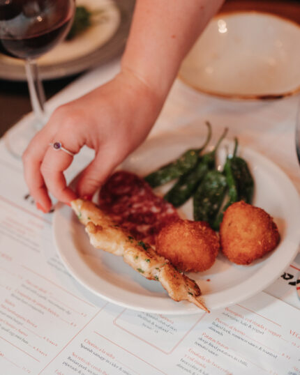 Spanish Chicken Padron tapas at El Pirata of Mayfair, London - fresh ingredients and traditional recipes