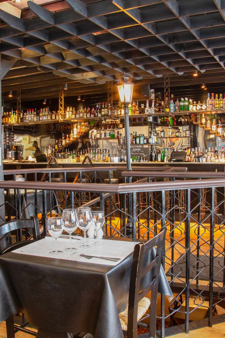 El Pirata Spanish tapas bar interior in Mayfair London, cozy dining room with authentic Spanish ambiance