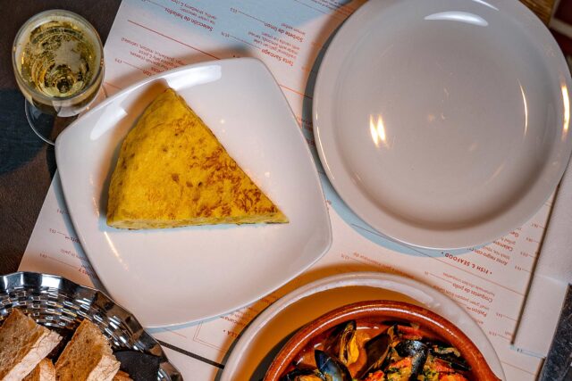 Brunch menu Mayfair daily freshly prepared Spanish tortilla tapas classic