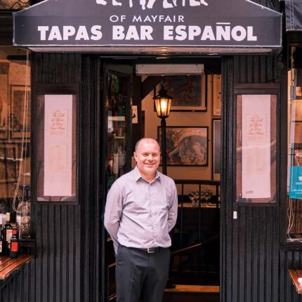 El Pirata, best Spanish tapas restaurant in Mayfair London Manager outside