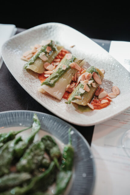 Padron small plates restaurant asparagus