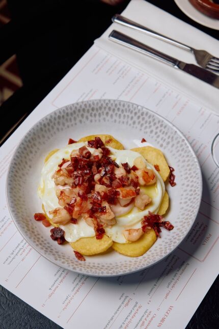 Patatas bravas hot sauce Mayfair tapas bar classic
