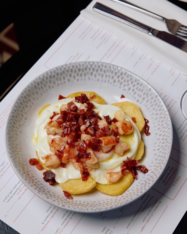Patatas bravas hot sauce Mayfair tapas bar classic