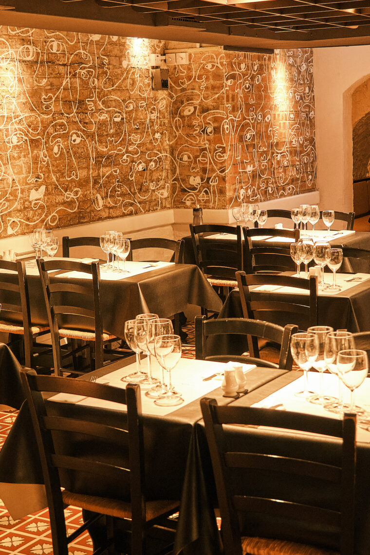 Group private dining wine cellar rooms tapas bar restaurant Mayfair