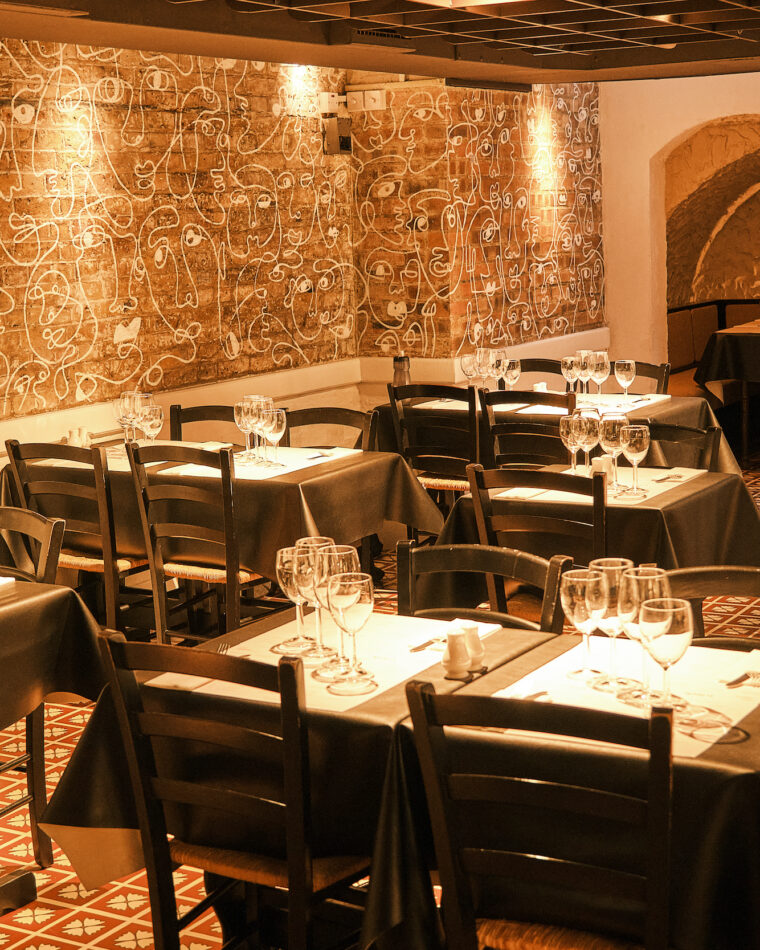 Group private dining wine cellar rooms tapas bar restaurant Mayfair