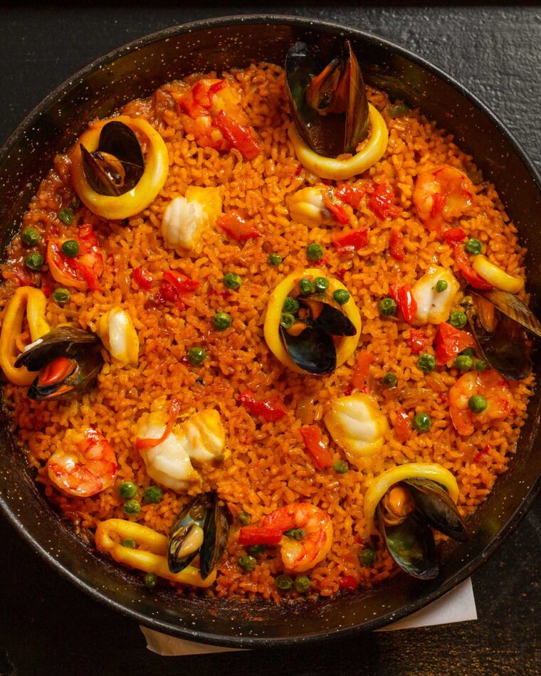 Tapas London Mayfair There’s nothing more Spanish than Paella, the peasant dish from country’s Valencia region made with humble ingredients.