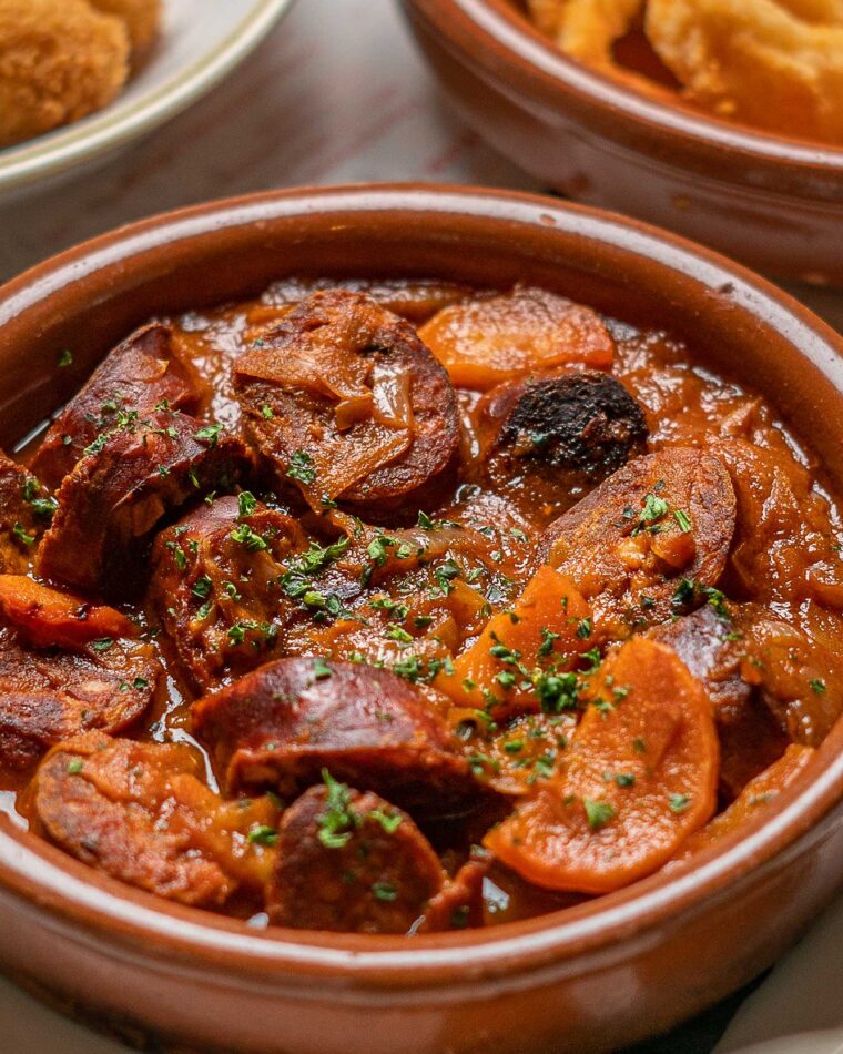 Small plate-tapas chorizo served in our famous bar