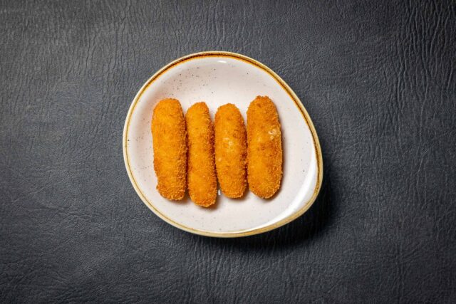 Spanish croquettes tapas dish freshly prepared to order