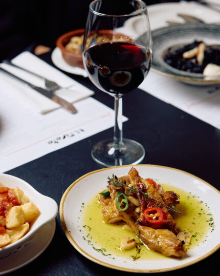 Michelin-recommended Spanish dining at El Pirata restaurant in Mayfair, London.