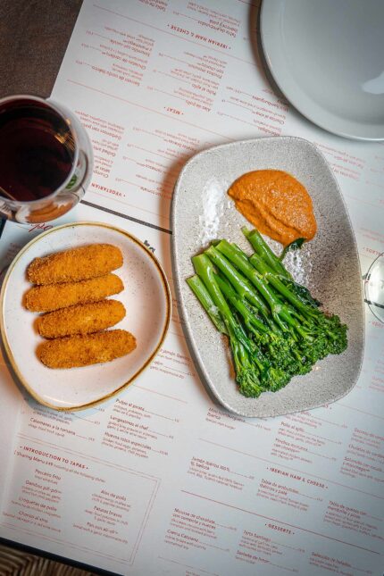 Tapas small plate classic Spanish croquettes freshly prepared