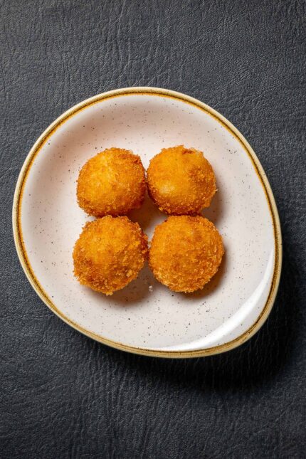 Tapas small plate Spanish croquettes freshly prepared every day