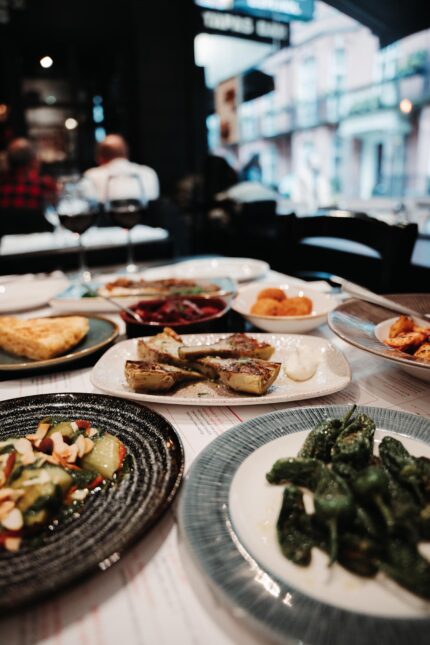 Tapas wine bar hidden gem small plates Mayfair restaurant stones through from Buckingham Palace gates