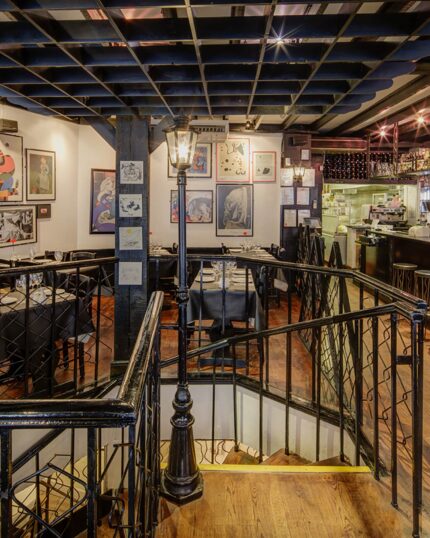 The tapas bar area of the restaurant El Pirata of Mayfair
